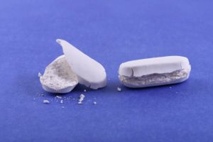 Expired Tablets on blue background